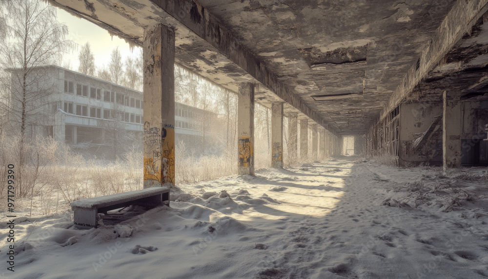 Chernobyl disaster, Chernobyl, apocalyptic photo, Chernobyl nuclear power plant after the catastrophe, abandoned buildings Chernobyl disaster, Chernobyl, apocalyptic photo, Chernobyl nuclear power plant after the catastrophe, abandoned buildings
