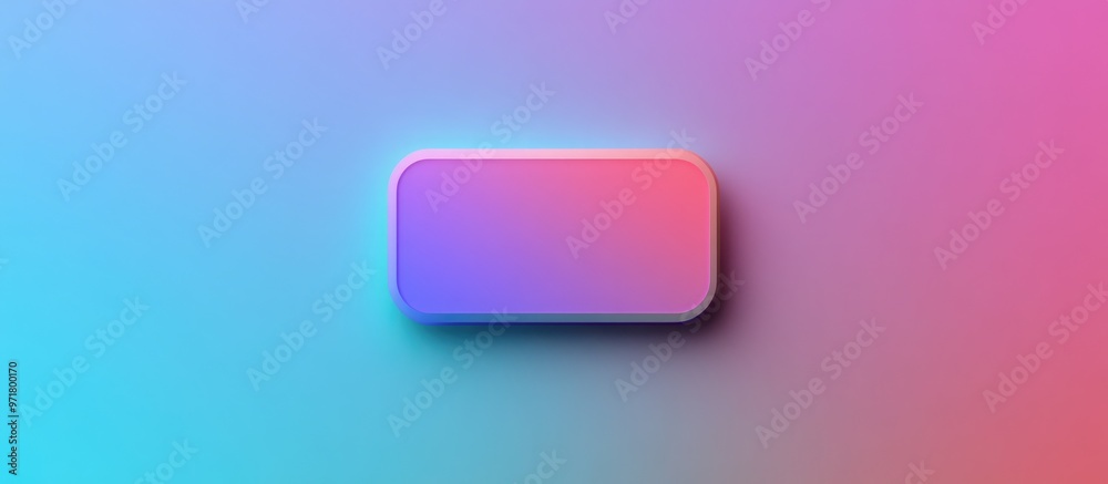 Colorful gradient background featuring a simple flat rectangular button design Colorful gradient background featuring a simple flat rectangular button design
