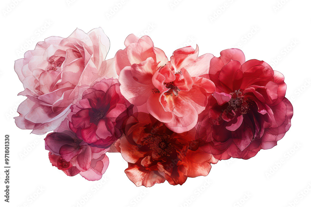 Beautiful Watercolor Rose Bouquet on Transparent Background PNG Beautiful Watercolor Rose Bouquet on Transparent Background PNG