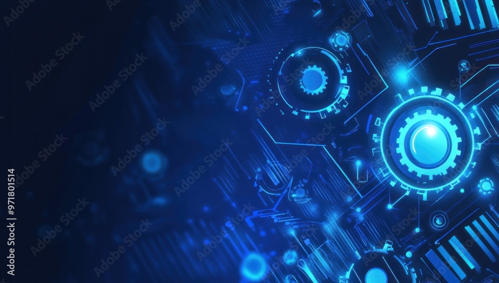 Obraz premium Abstract Digital Technology Background