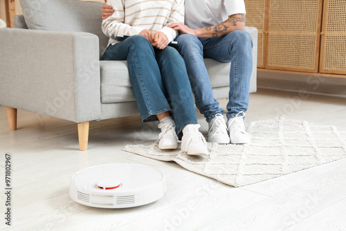 Modern robot vacuum cleaner...