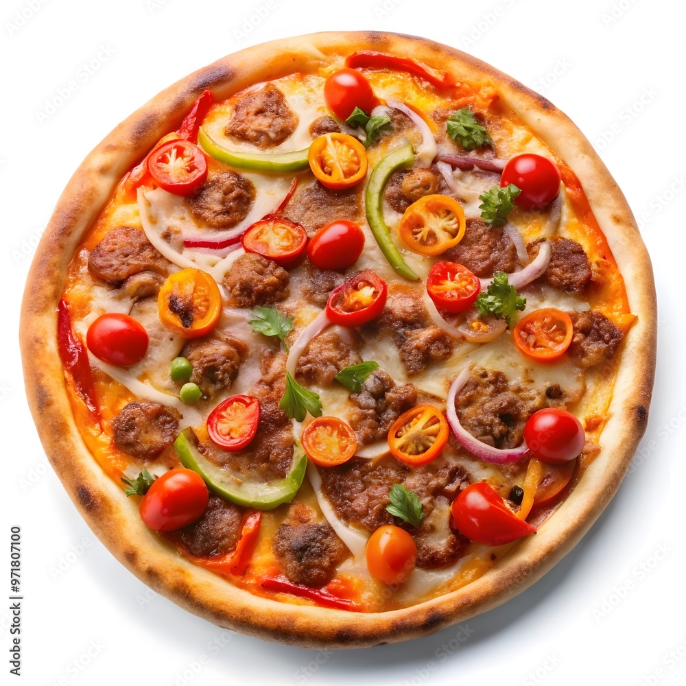 pizza with salami and tomato pizza with salami and tomato