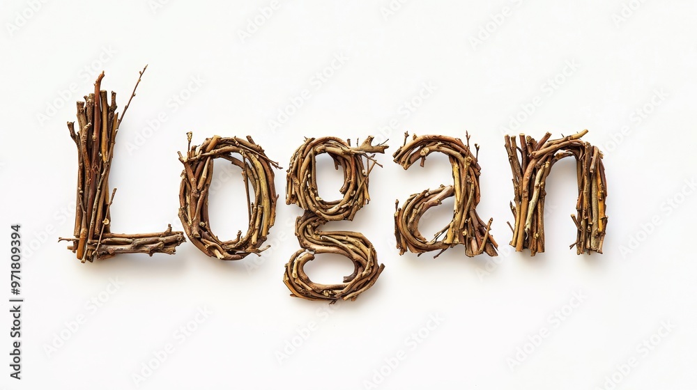 Personalized postcard perfect for decor created in Willow Twig Letters.