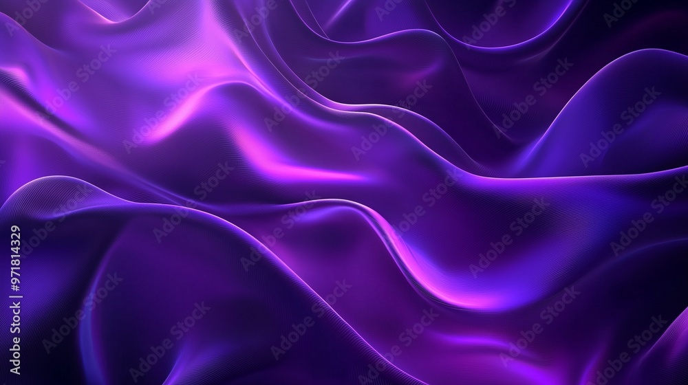 Obraz premium Abstract gradient background. ultraviolet glow on a dark abstract background. empty wallpaper template.