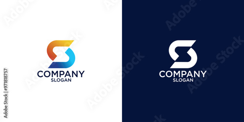 letter s abstract monogram logo vector design