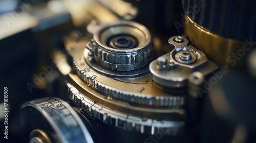 Wallpaper Mural Closeup of a Vintage Camera Torontodigital.ca