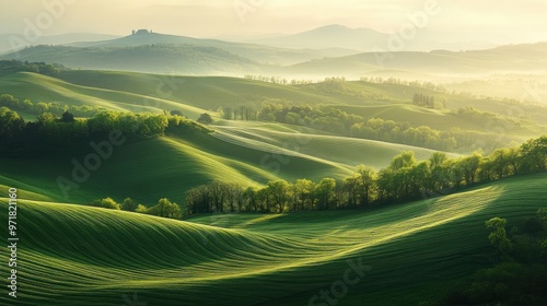 Rolling Hills at Sunrise