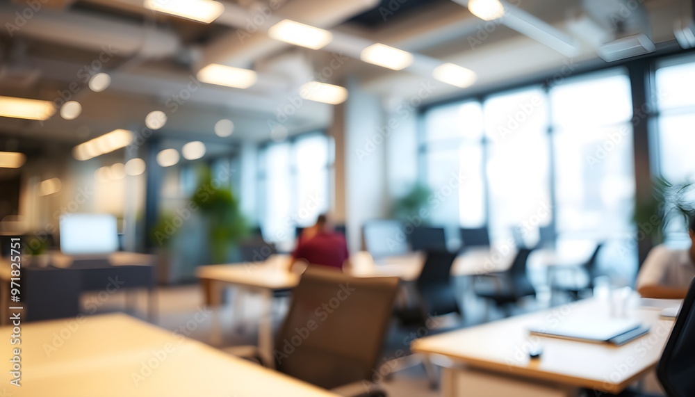 Blurred Office Interior
