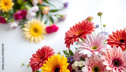 A Colorful Bouquet of Gerbera Daisies