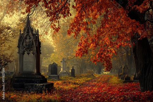 graveyard autumn 