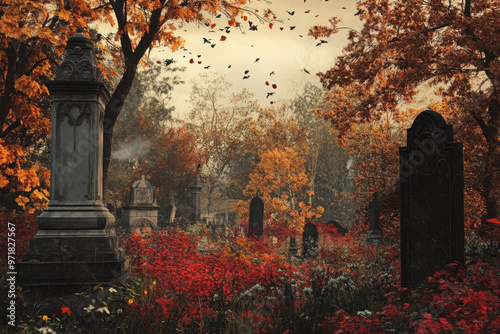 graveyard autumn 