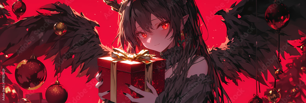 Cute Kawaii Christmas Horror Girl – Scary and Sweet Holiday Design