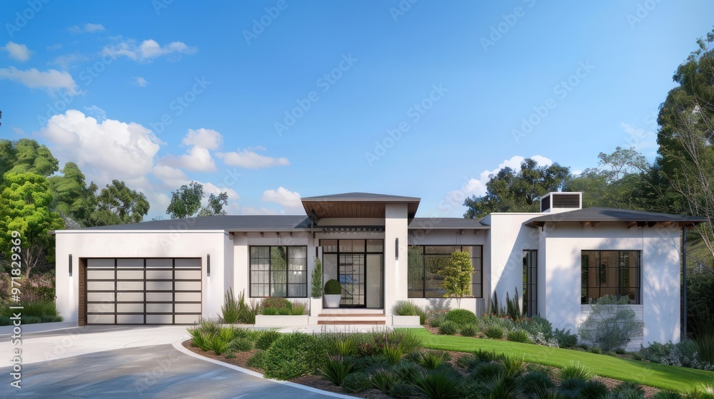 Modern Home Design with Landscaping Modern Home Design with Landscaping