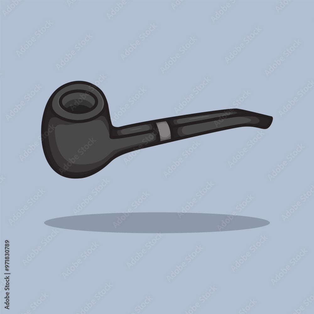 Vector illustration Smoke Pipe. Vector design Cigarette Pipe. Smoke Cigarette Pipe Vector Cartoon design illustration and icon for website, digital and print Vector illustration Smoke Pipe. Vector design Cigarette Pipe. Smoke Cigarette Pipe Vector Cartoon design illustration and icon for website, digital and print