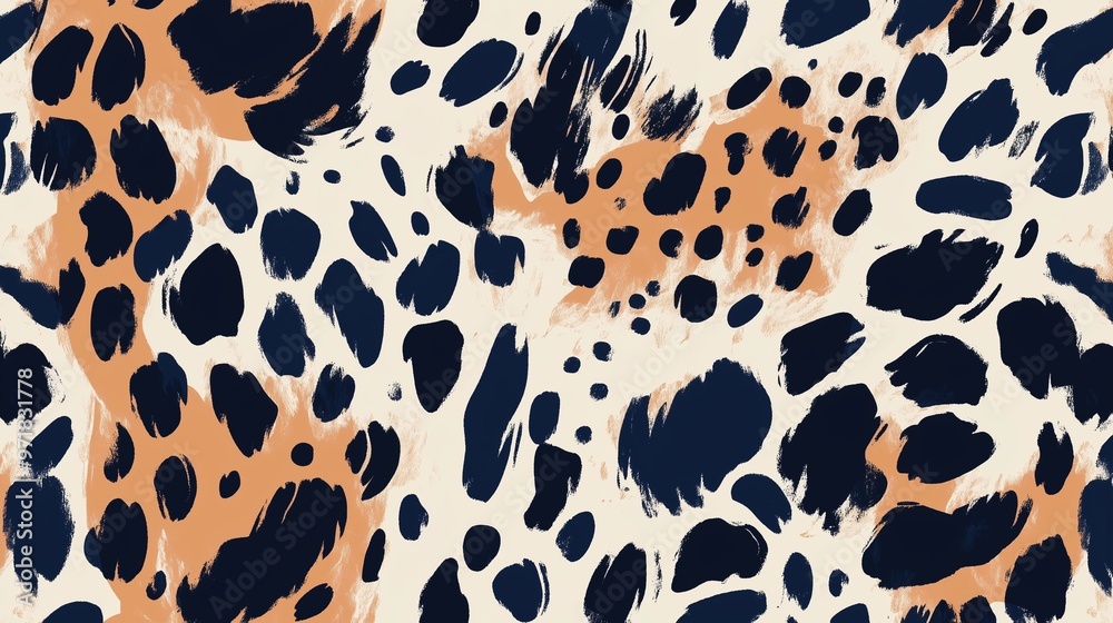 A chic leopard print pattern with subtle color variations A chic leopard print pattern with subtle color variations