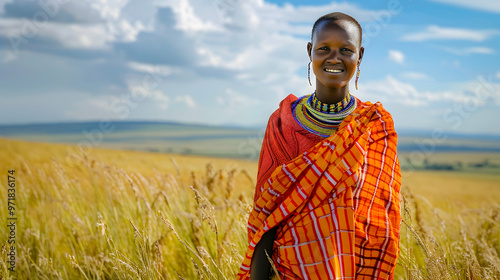 Woman Kenyan Masai Mara photo