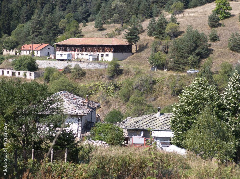 Village of Sitovo with nineteenth century houses, Bulgaria Village of Sitovo with nineteenth century houses, Bulgaria