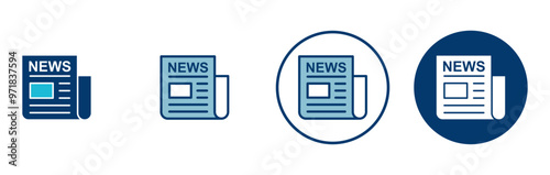 Newspaper icon vector isolated on white background. news paper icon vector