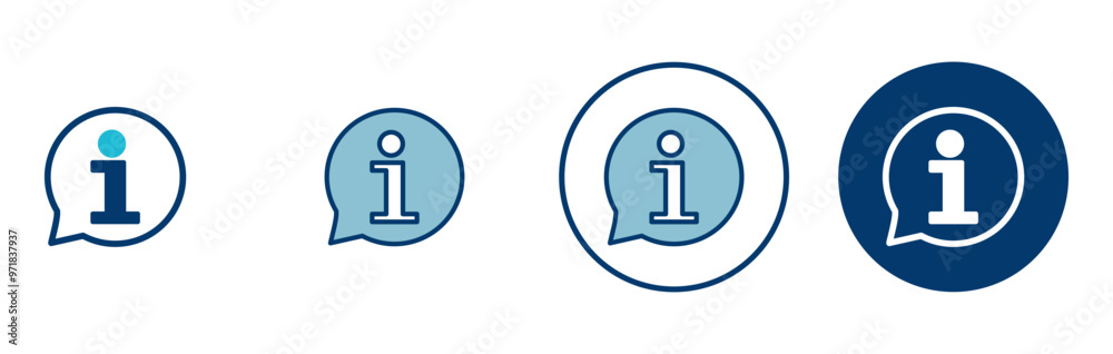 Information icon vector isolated on white background. Info sign. About us Information icon vector isolated on white background. Info sign. About us