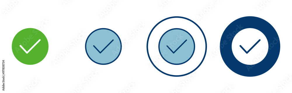 Approved icon vector isolated on white background. Certified Medal Icon vector. check mark Approved icon vector isolated on white background. Certified Medal Icon vector. check mark