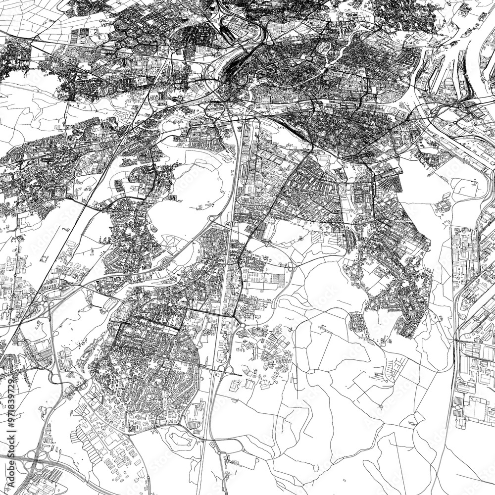 Fototapeta premium 3D illustration of city and urban in Strasbourg France