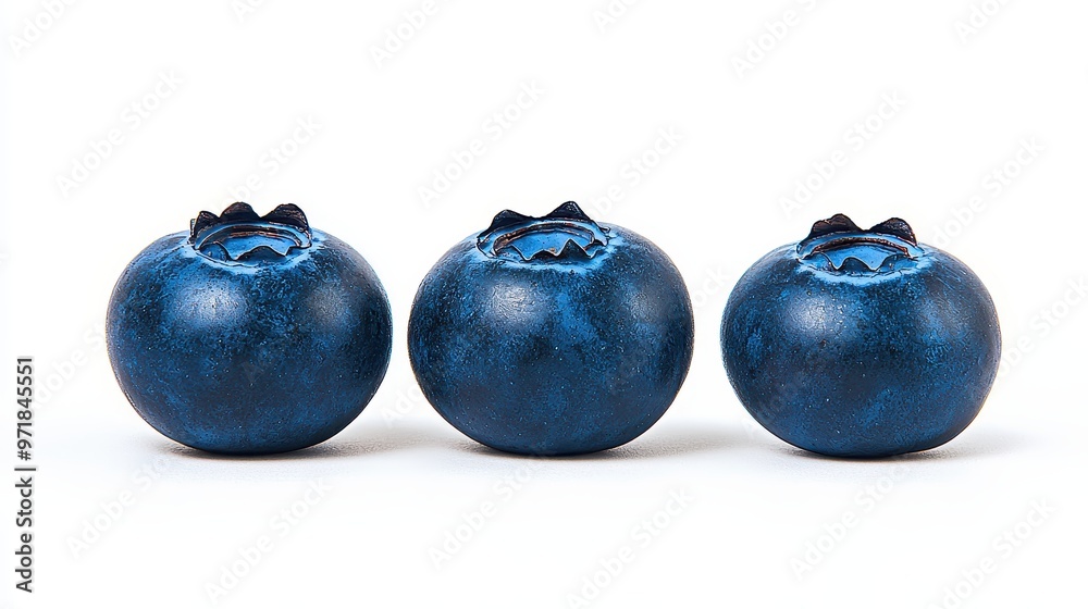 Fresh Blueberries Isolated on White Background Fresh Blueberries Isolated on White Background