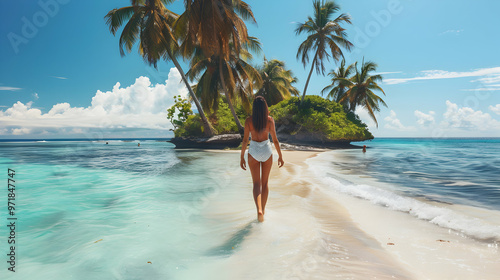 Woman Exotic Island