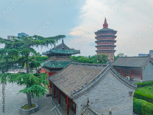 Wenfeng Pagoda of Tianning Temple in Anyang, Henan photo