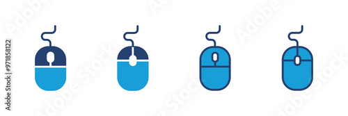 Mouse icon vector. click icon vector. pointer icon vector.