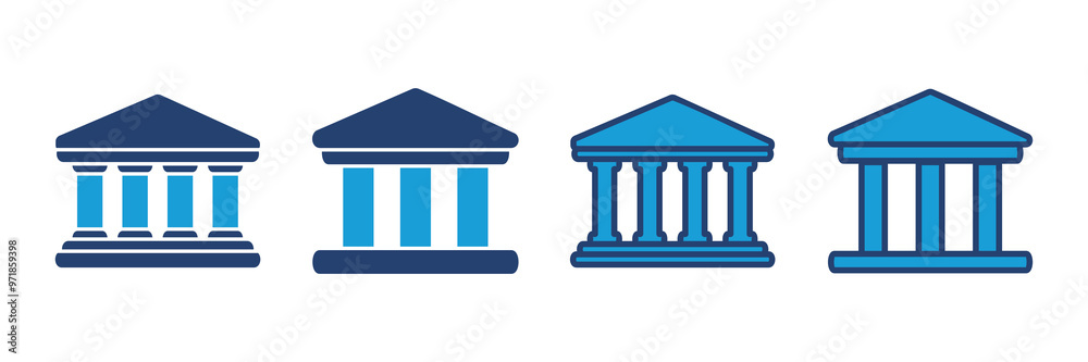 Bank icon vector. bank vector icon, museum, university Bank icon vector. bank vector icon, museum, university