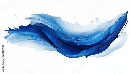 Wallpaper Mural abstract blue wave Torontodigital.ca