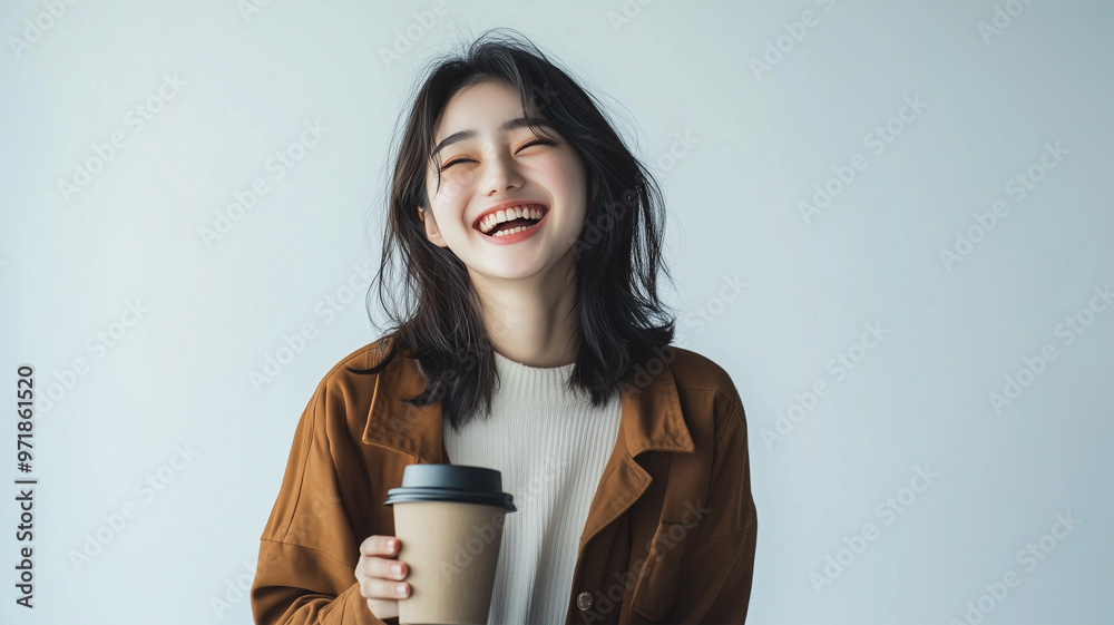 スタジオで撮影された若い日本人女性のポートレート スタジオで撮影された若い日本人女性のポートレート