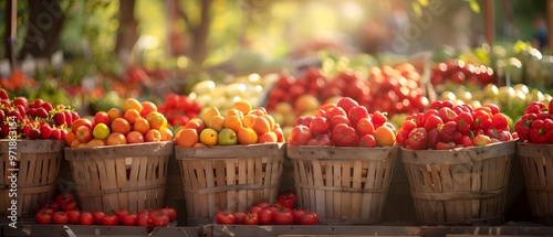 Sunny farmer's market.