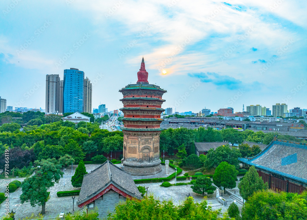 Wenfeng Pagoda of Tianning Temple in Anyang, Henan Wenfeng Pagoda of Tianning Temple in Anyang, Henan