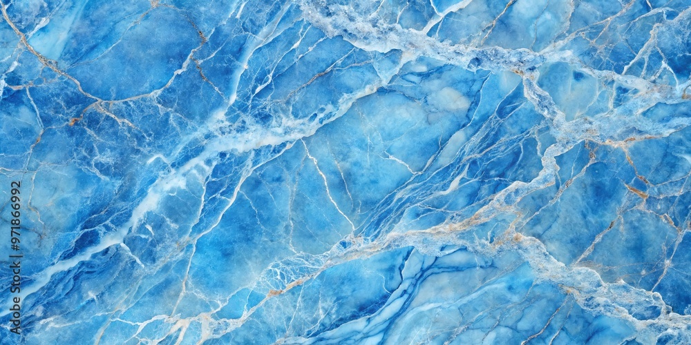 Blue marble stone texture background with intricate veining and smooth surface Blue marble stone texture background with intricate veining and smooth surface