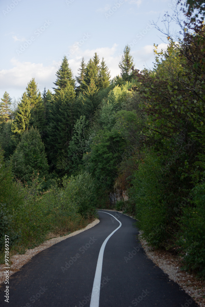 Fototapeta premium asphalt road