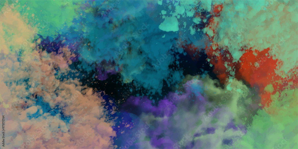 Abstract Colorful Smokey Cloud Shades Aquarelle Background. Hand Painted Watercolor splashes on Parchment Paper Background for Website, Wallpaper, Fabric Printing, Brochures & Luxury/Premium Packaging Abstract Colorful Smokey Cloud Shades Aquarelle Background. Hand Painted Watercolor splashes on Parchment Paper Background for Website, Wallpaper, Fabric Printing, Brochures & Luxury/Premium Packaging