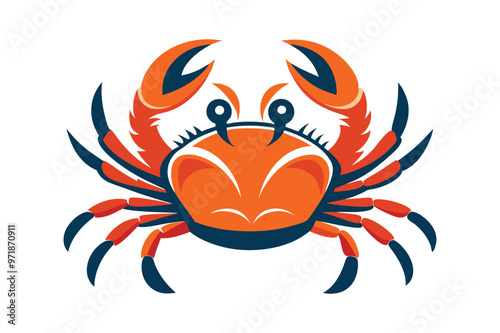 crab vector art illustration design. photo