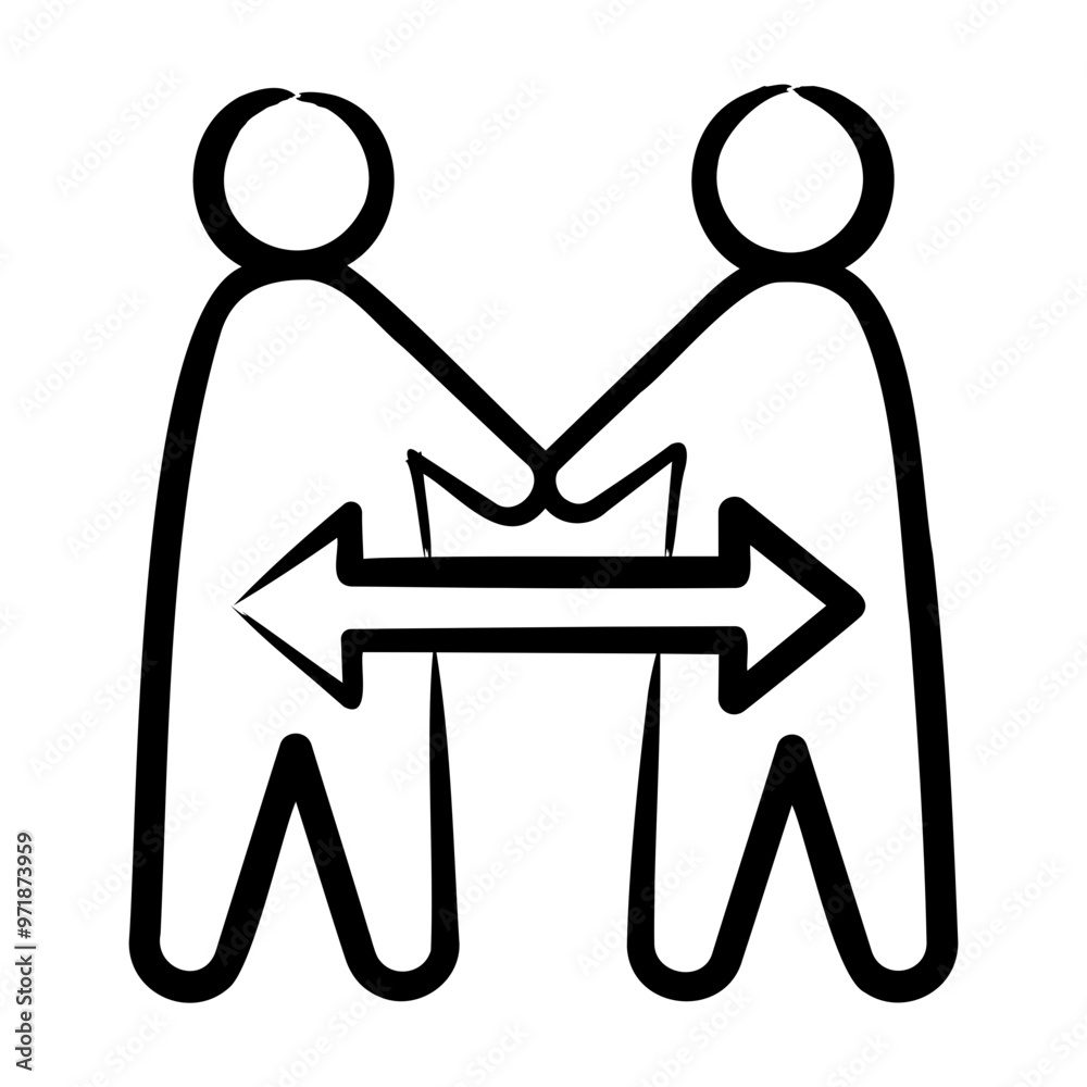 Fototapeta premium Social Skills Icon