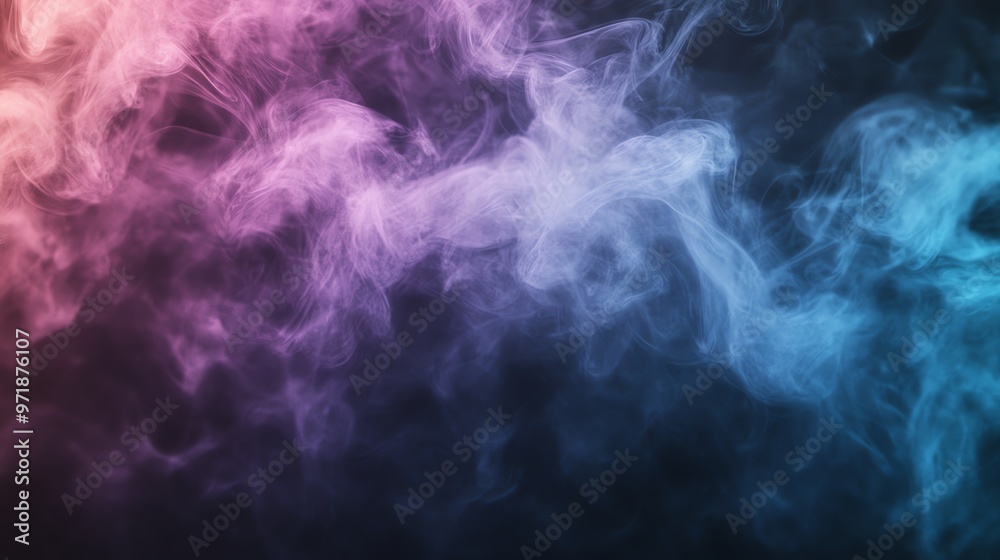 Abstract colorful smoke with red, pink and blue swirls. Abstract colorful smoke with red, pink and blue swirls.