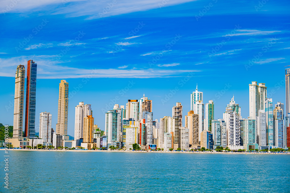 Naklejka premium CIDADE DE BALNEÁRIO CAMBORIÚ - SANTA CATARINA