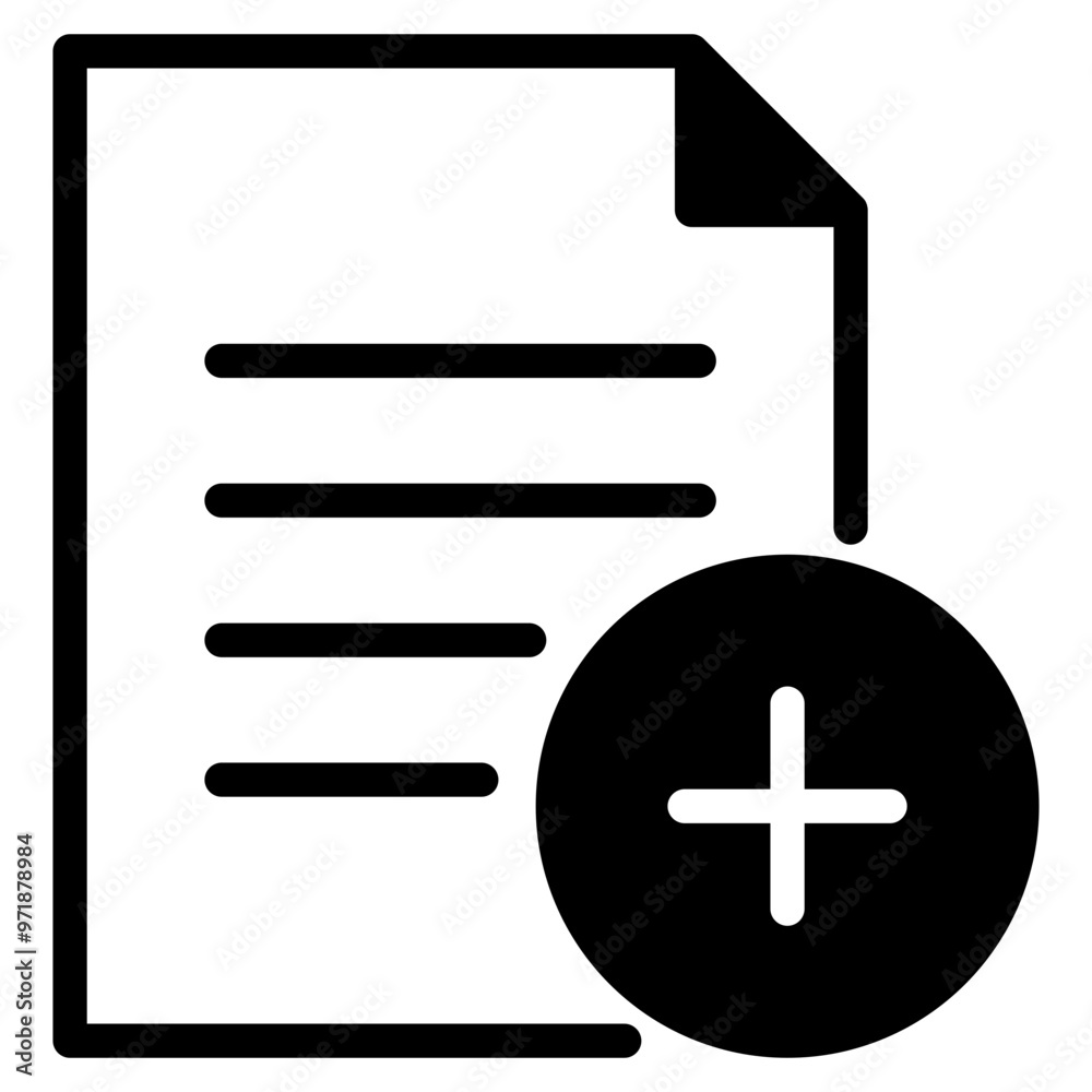 new document icon, file document with plus icon new document icon, file document with plus icon