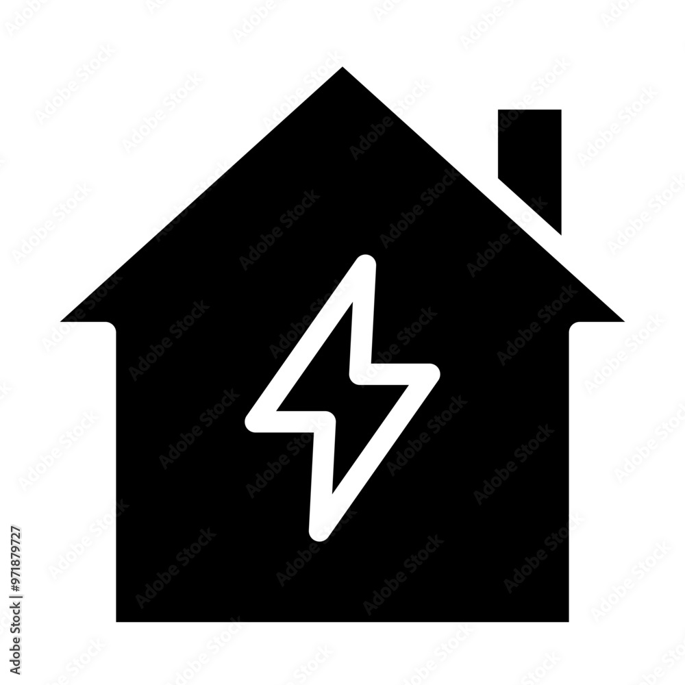 house with lightning bolt icon house with lightning bolt icon