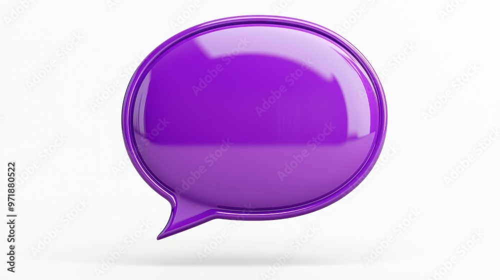 Purple D Speech Bubble Glossy Blank Communication Social Media Chat Purple D Speech Bubble Glossy Blank Communication Social Media Chat