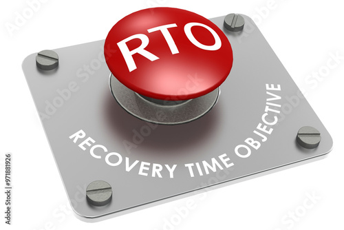 RTO for recovery time objective red button