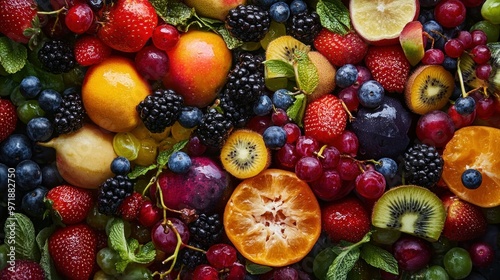 A Vibrant Display of Fresh Fruit