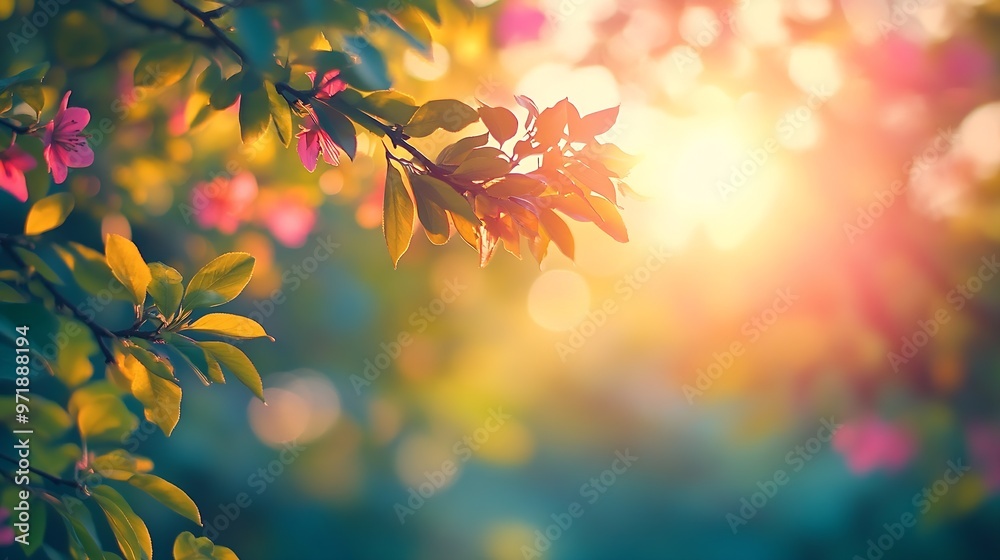 Colorful vibrant nature A moment to rest and connect : Generative AI Colorful vibrant nature A moment to rest and connect : Generative AI