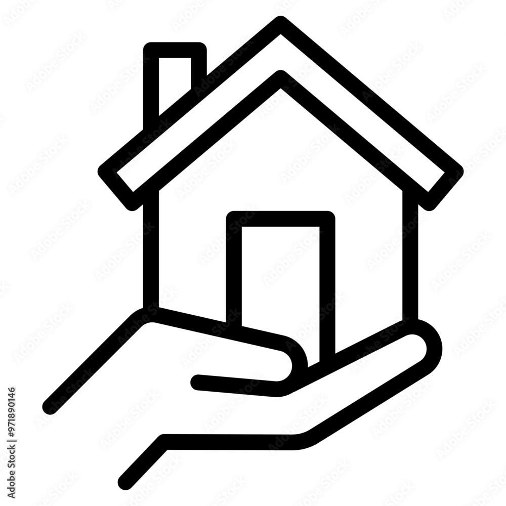 save home icon, house hand care icon save home icon, house hand care icon
