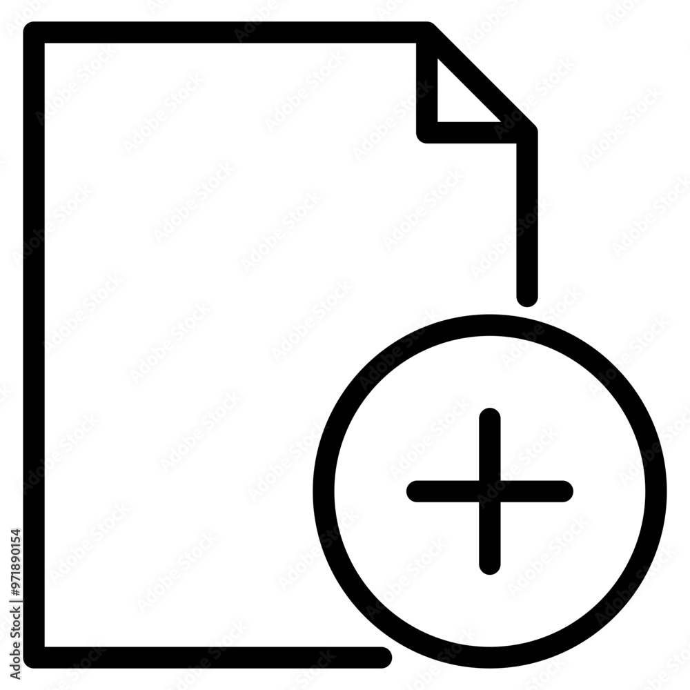 new document icon, file document with plus icon new document icon, file document with plus icon