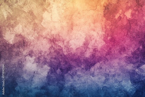 Wallpaper Mural Abstract Watercolor Background with Grunge Texture and Color Gradient Torontodigital.ca